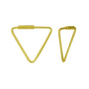 14k Gold Plated Triangle Earrings